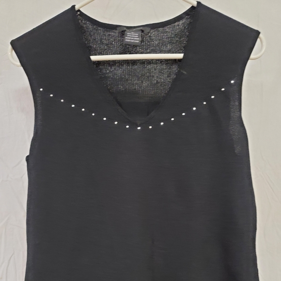 The Limited Tops - The limited Black sleeveless top with embelishment.
